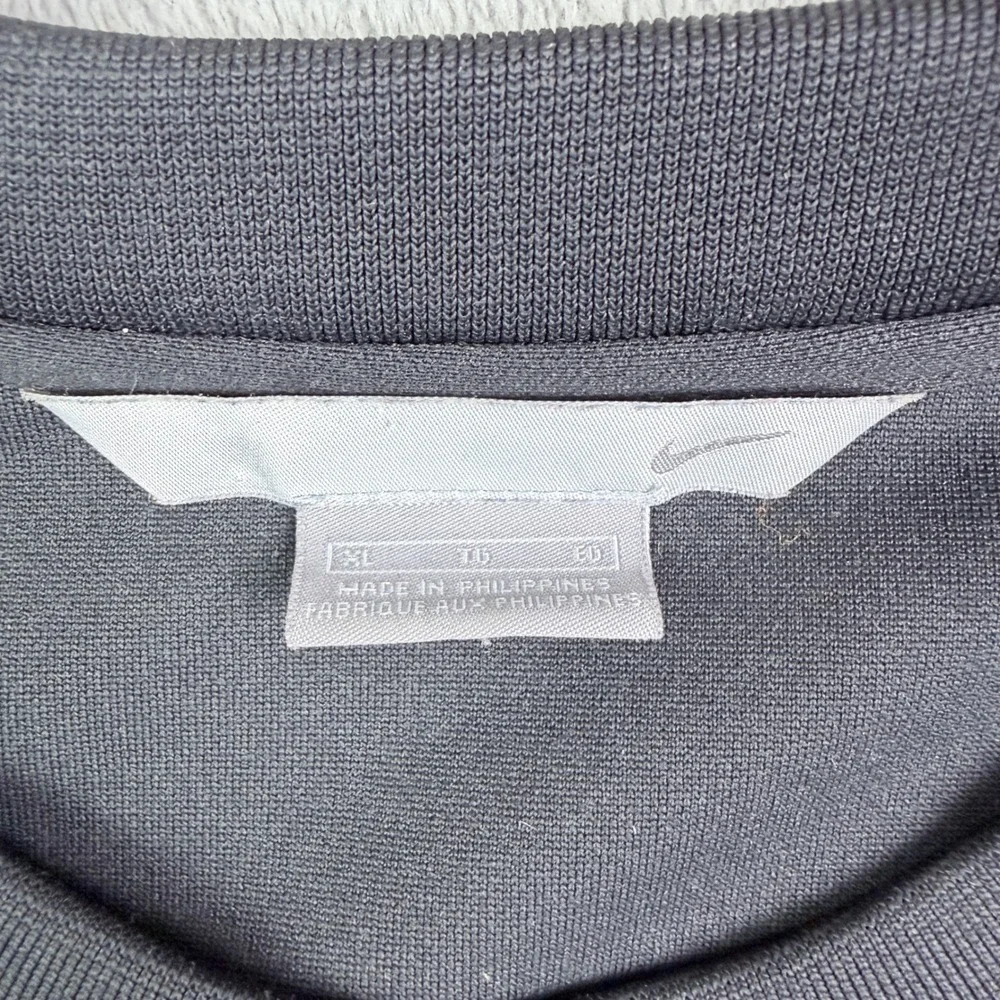 Nike Y2K Tag Mesh Panel Graphic Shirt Yellow Swoosh U6-SCP 117472 2005 XL Black